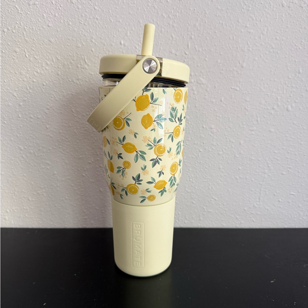 BrüMate Lemon Print Tumbler